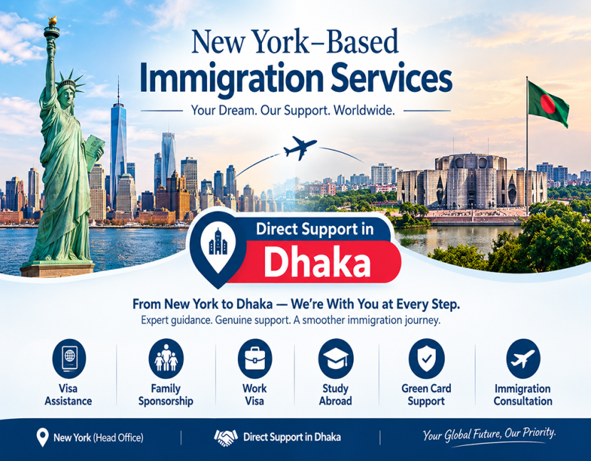 New York to Dhaka Immigration